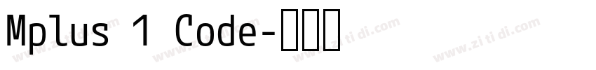 Mplus 1 Code字体转换